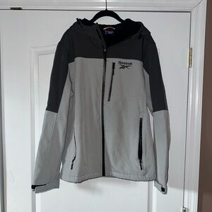 Men’s Reebok Zip Up Hoodie Size Large Good Condition Grey/Black Color-way